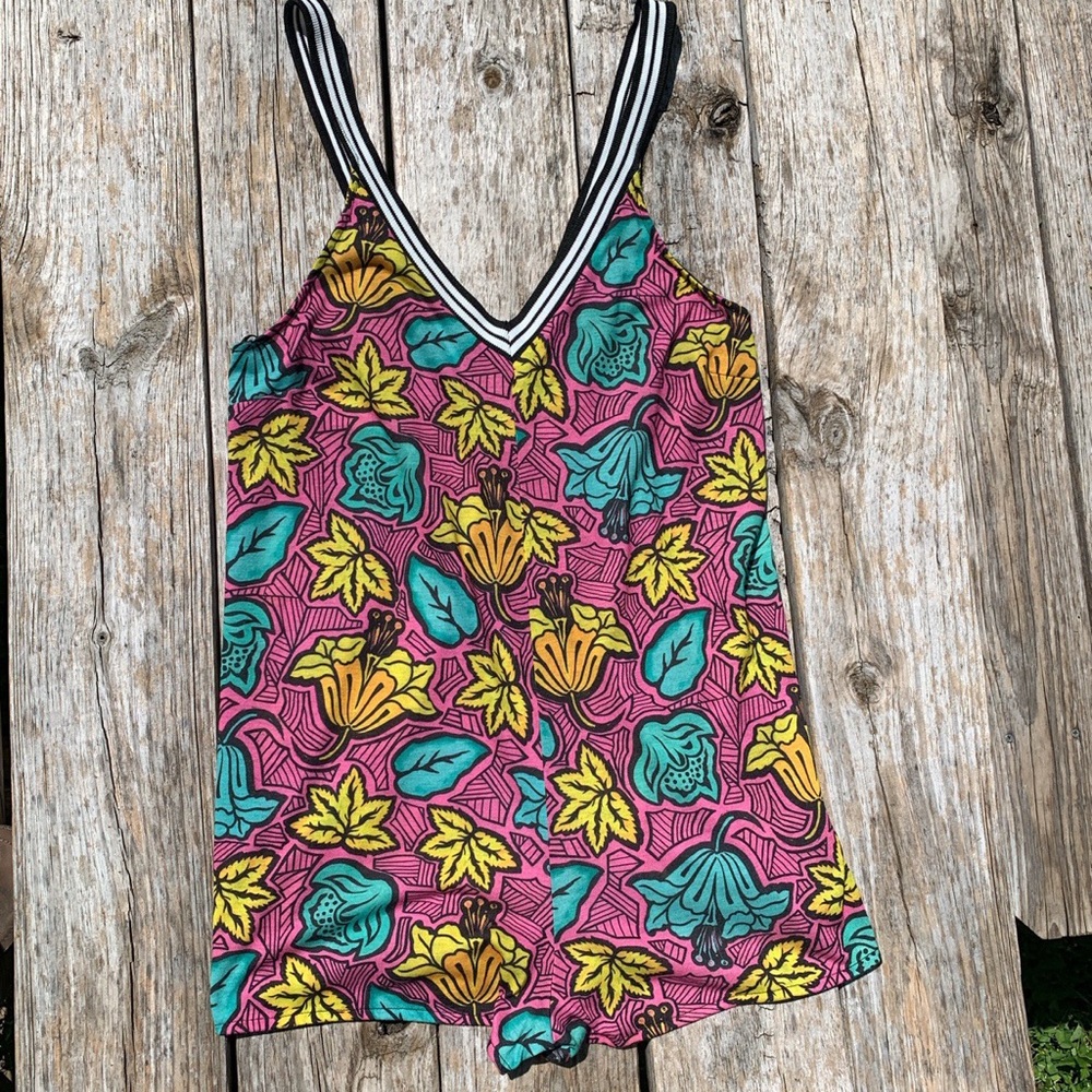 Zara one piece colorful romper